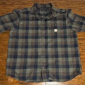 Carhartt Men's Heavy flannel - Green/Brown
